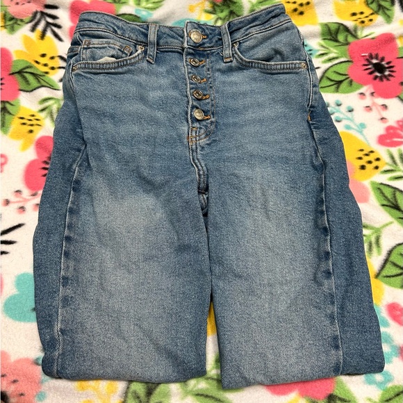 Forever 21 High Waisted Button Up Jeans - Picture 2 of 3